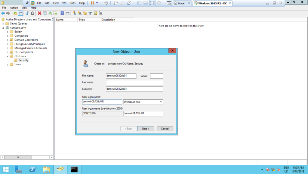 Automate DSRM password change