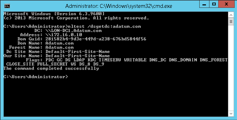 find domain controller cmd