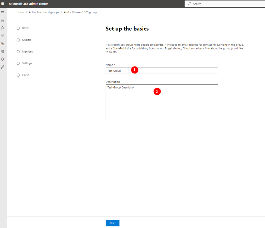 Microsoft 365 setup